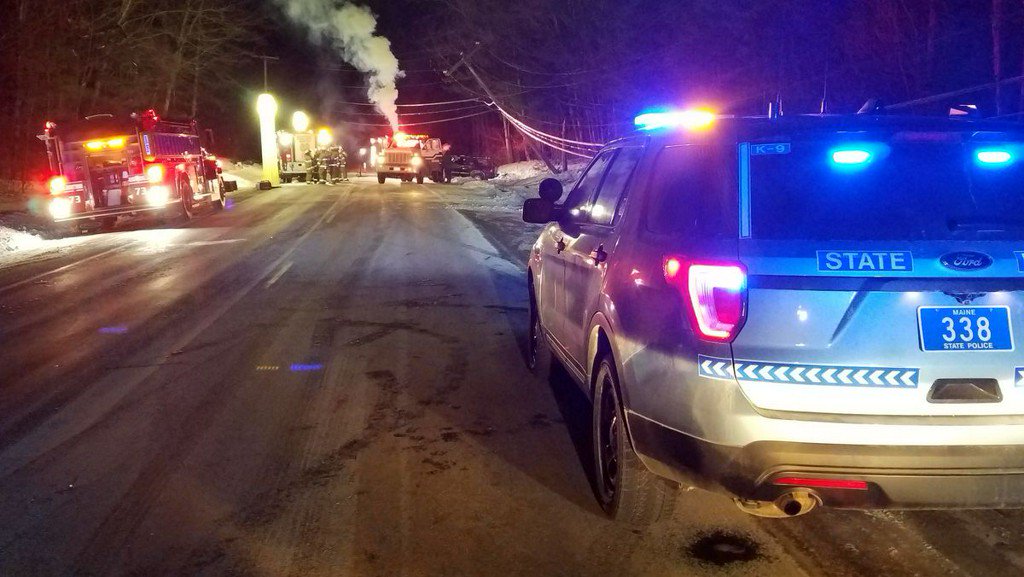 A Hartford man is dead after Maine State Police say he crashed his SUV into a utility pole in Wayne.