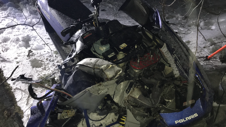 Snowmobile crash in Wayne kills woman from Massachusetts    