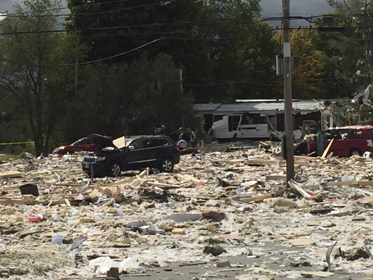 A team of Maine State Fire Marshalls and members of the ATF are combing through the debris in Farmington trying to figure out exactly what happened here Monday. The debris field is huge.  