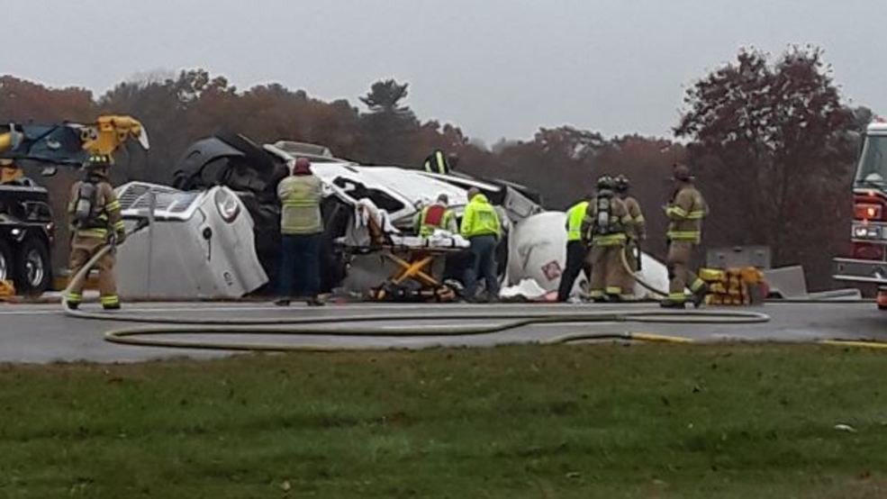 Tanker truck crash closes Maine Turnpike exits