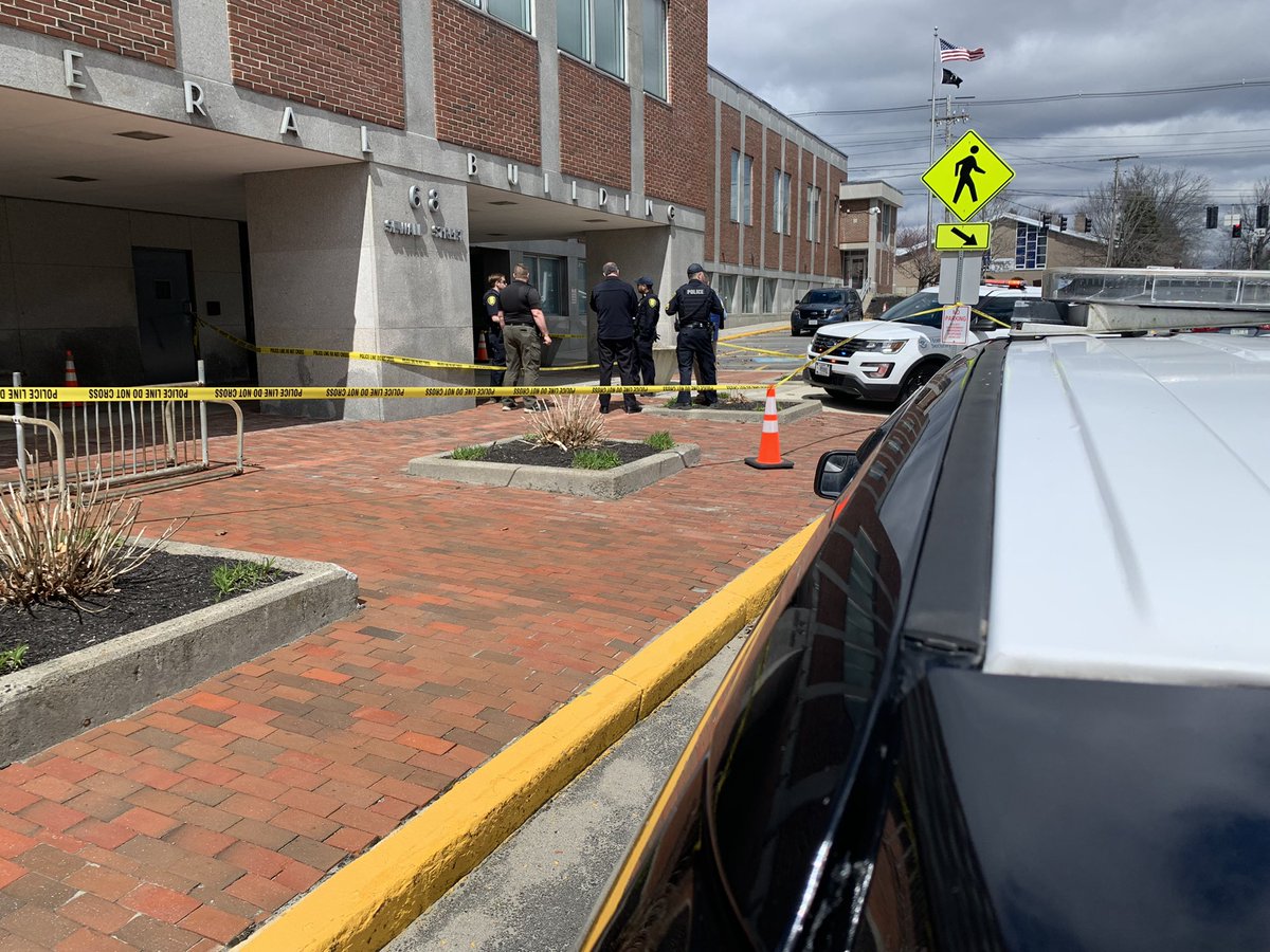 The FBI says there was a shooting inside the federal building. A man armed with a knife allegedly assaulted a guard. Another guard then shot the suspect, who has been taken to a hospital and is in custody. Authorities say no one inside the building was hurt