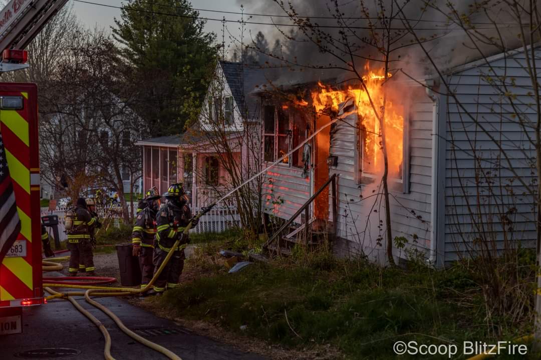 1st Alarm Structure Fire on Webster Street in South Berwick, Maine, Monday evening SoBoFire