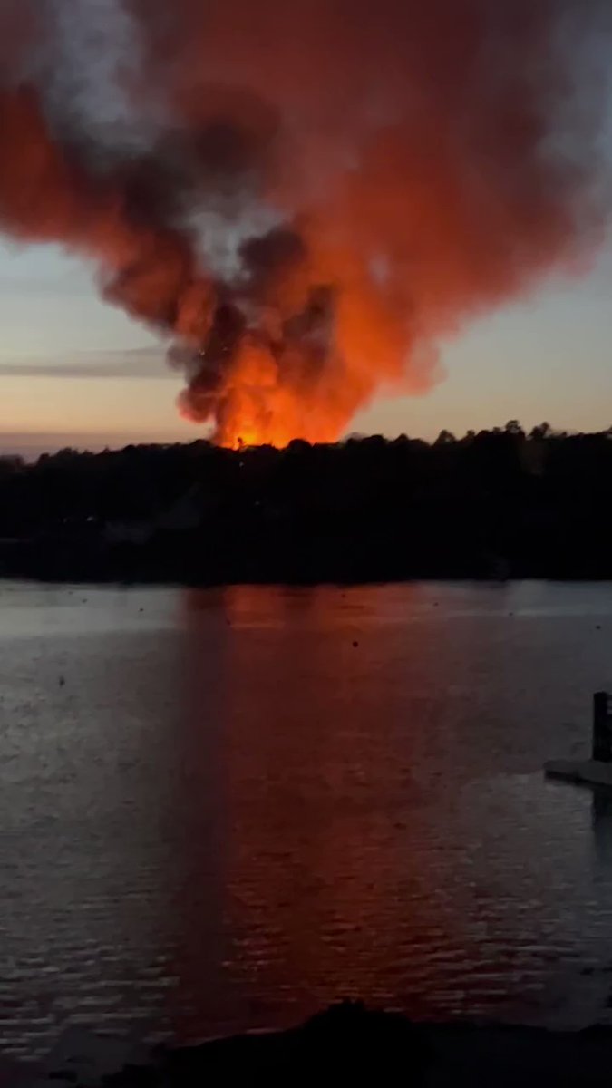 Fire in Boothbay Harbor, ME