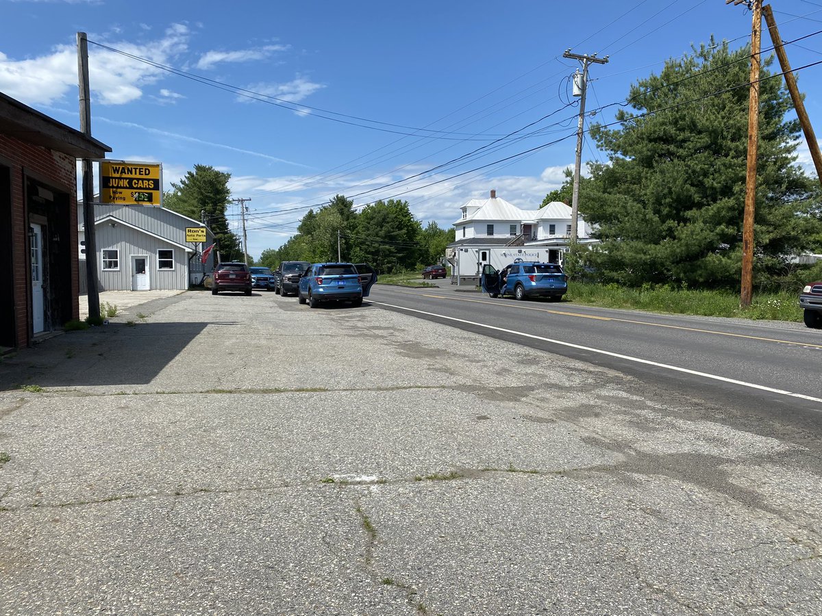 Shooting in Vassaboro happened today. Troopers say it happened in this white Apartment at 513 Main St. One man is dead and another has been taken to a hospital with injuries.